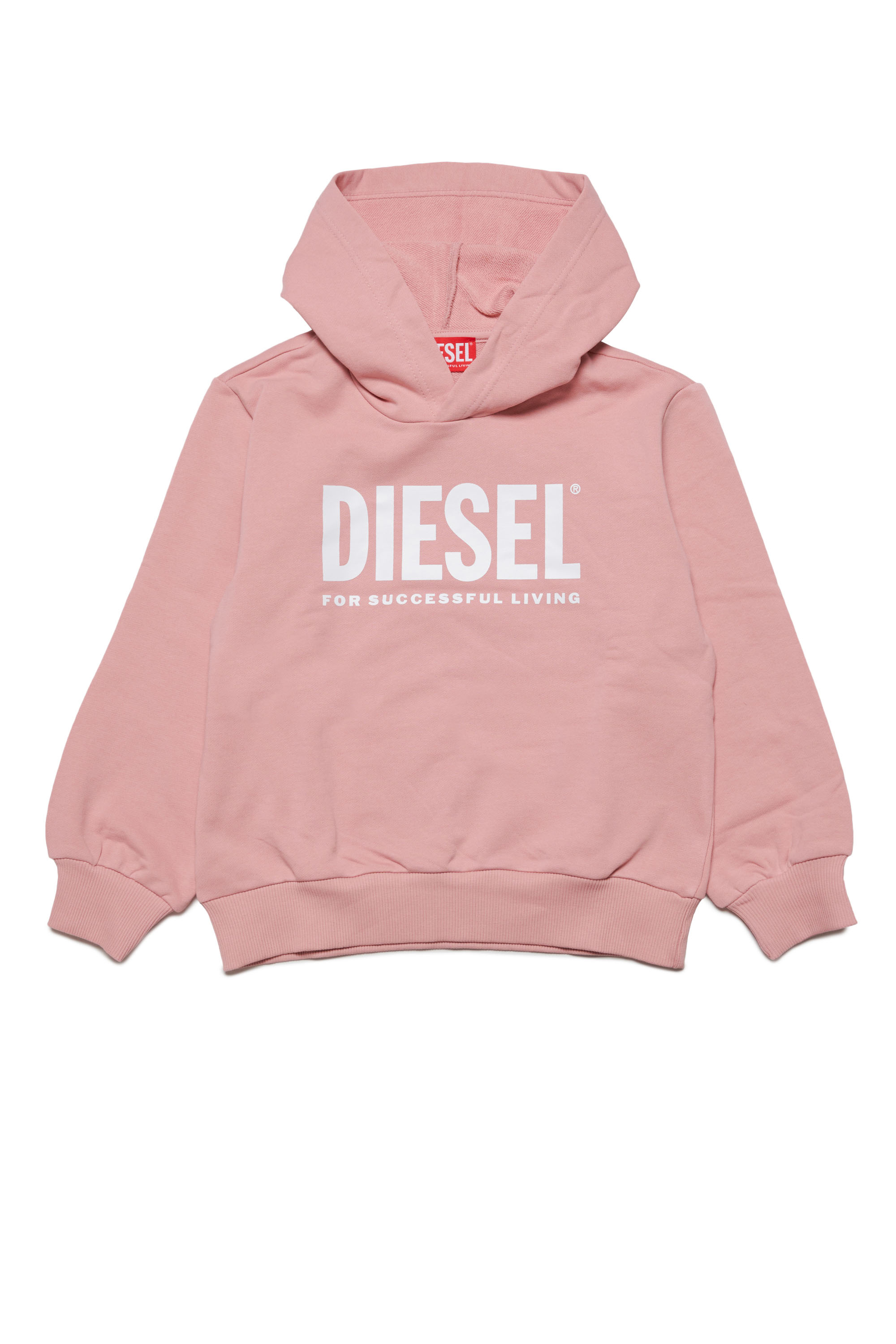 Diesel - LSFORT DI OVER HOOD, Unisex フーディースウェットロゴ in ピンク - Image 1