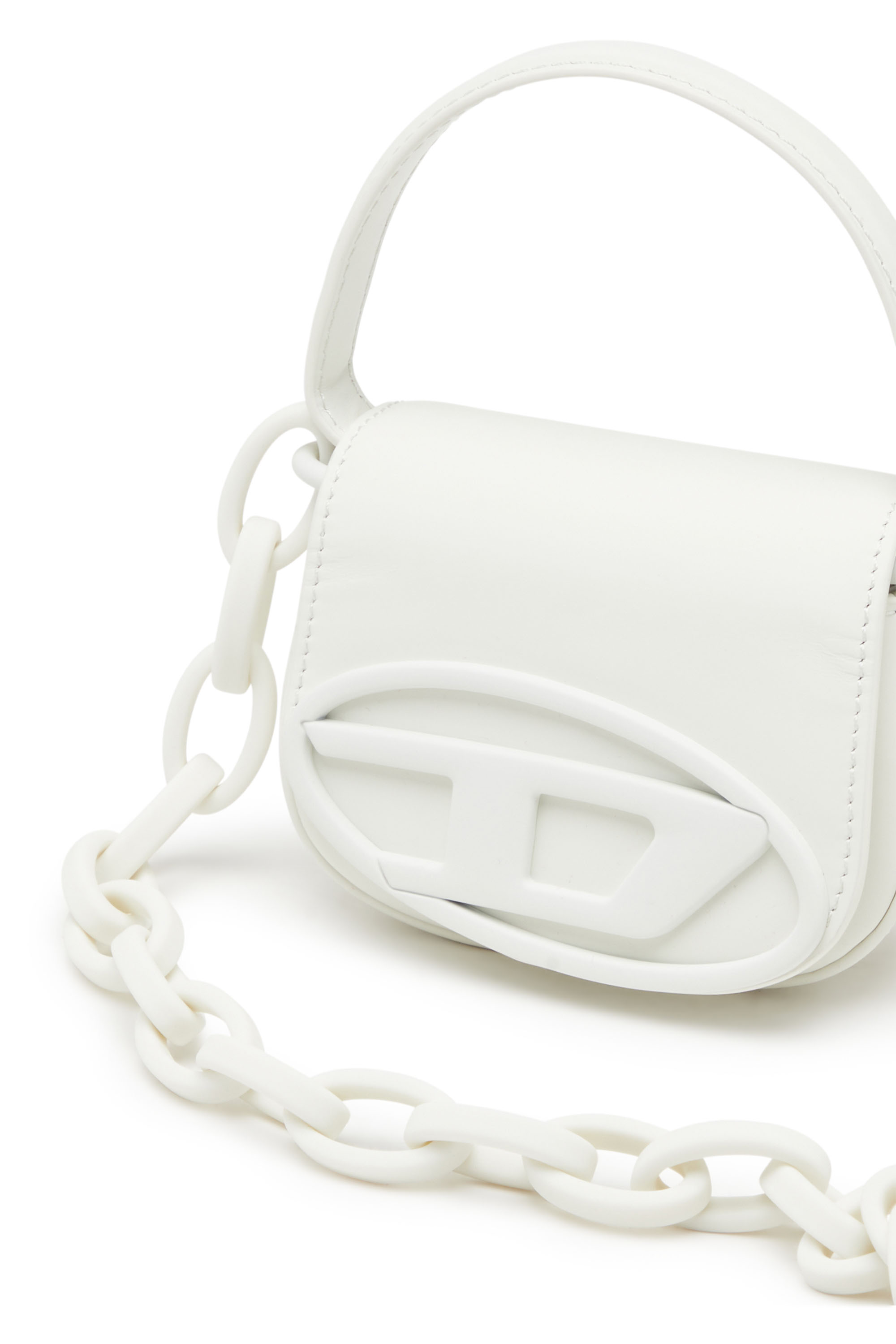 Diesel - 1DR XS, Female 1DR Xs-Iconic mini bag in matte leather in ホワイト - Image 5