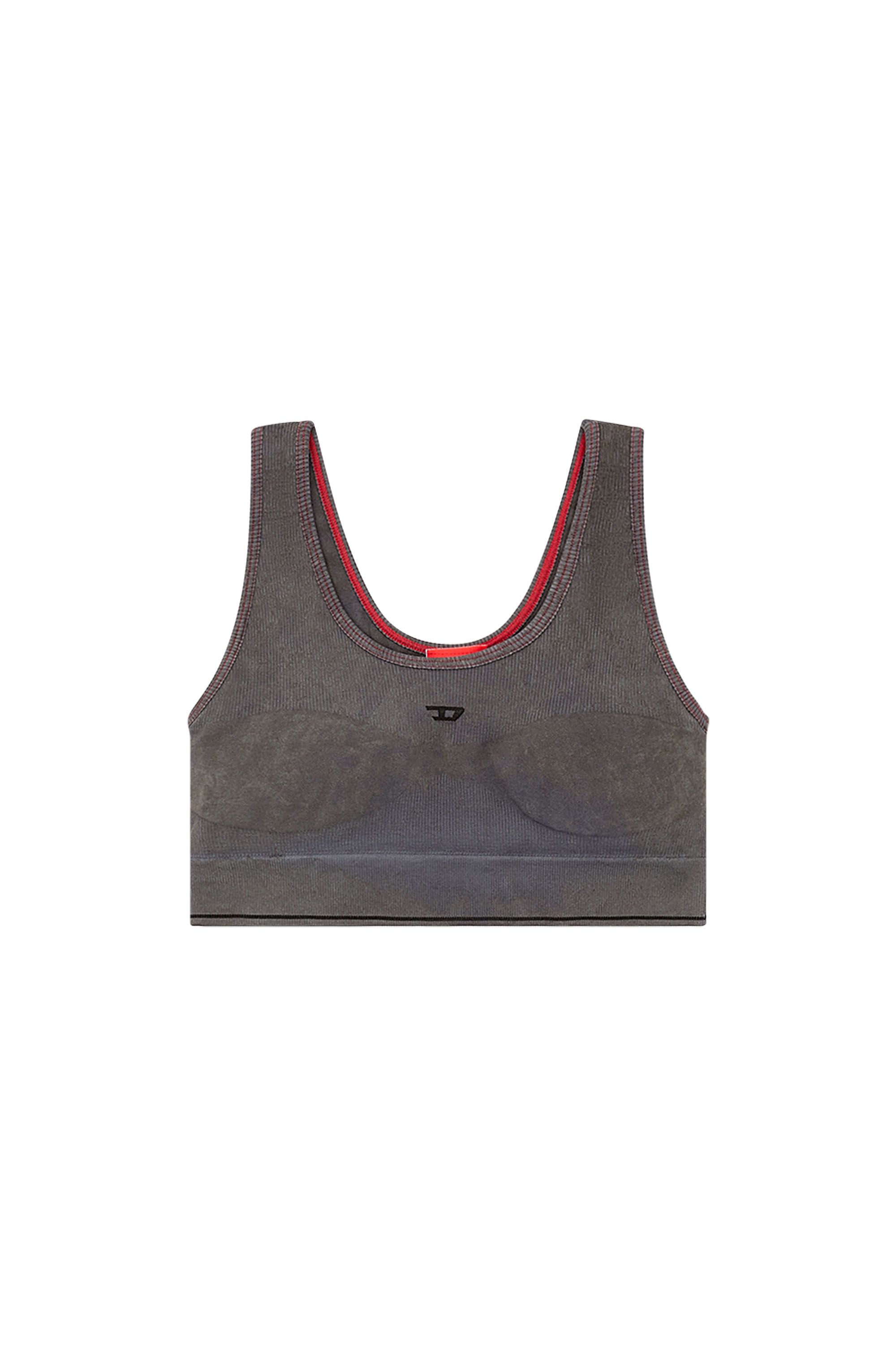 Diesel - AWB-THERESA-WT05, Female Ribbed light-support sports bra in ブラック - Image 2