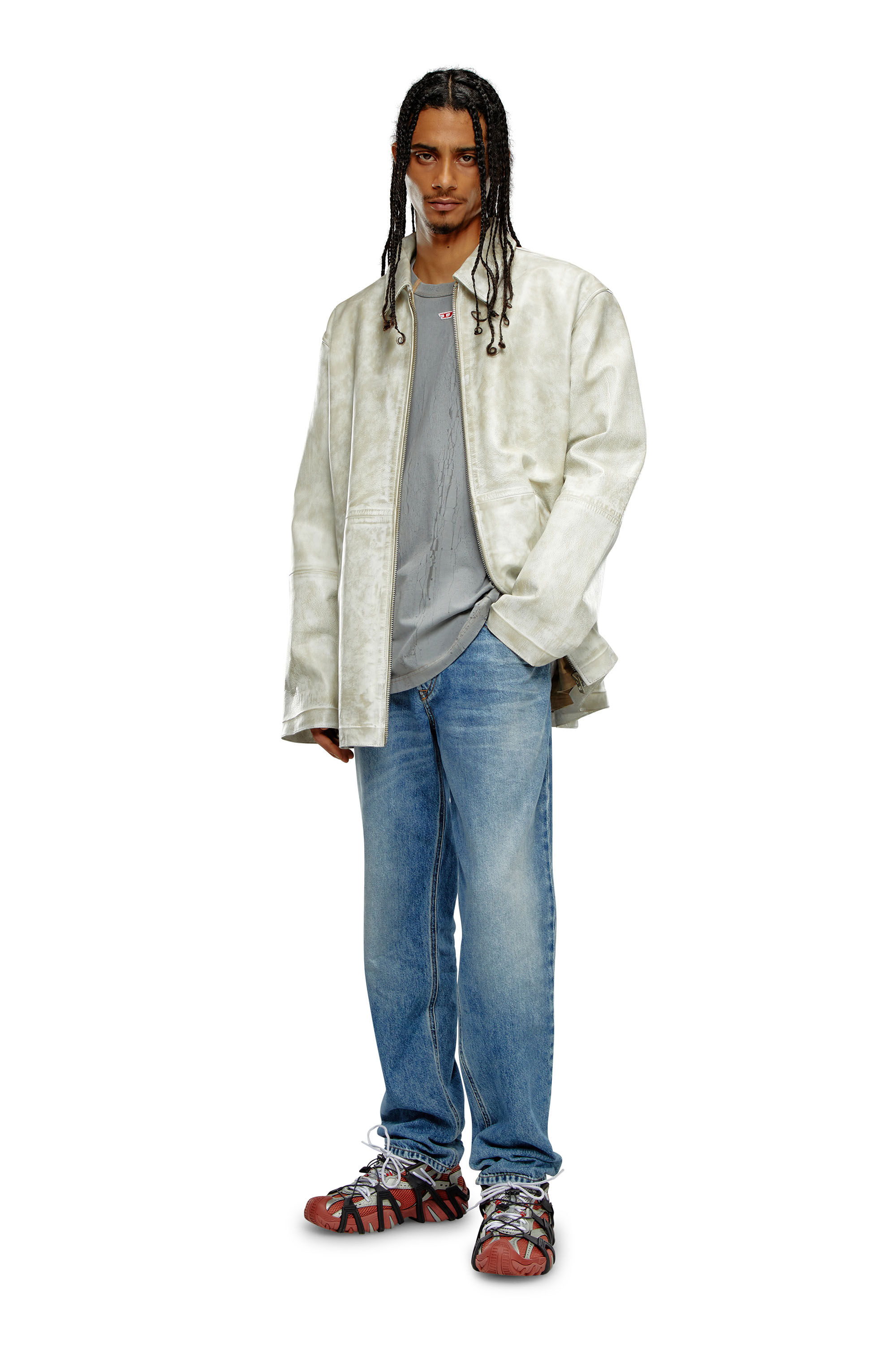 Diesel - Male Tapered Jeans 2023 D-Finitive 09H95, ミディアムブルー - Image 1