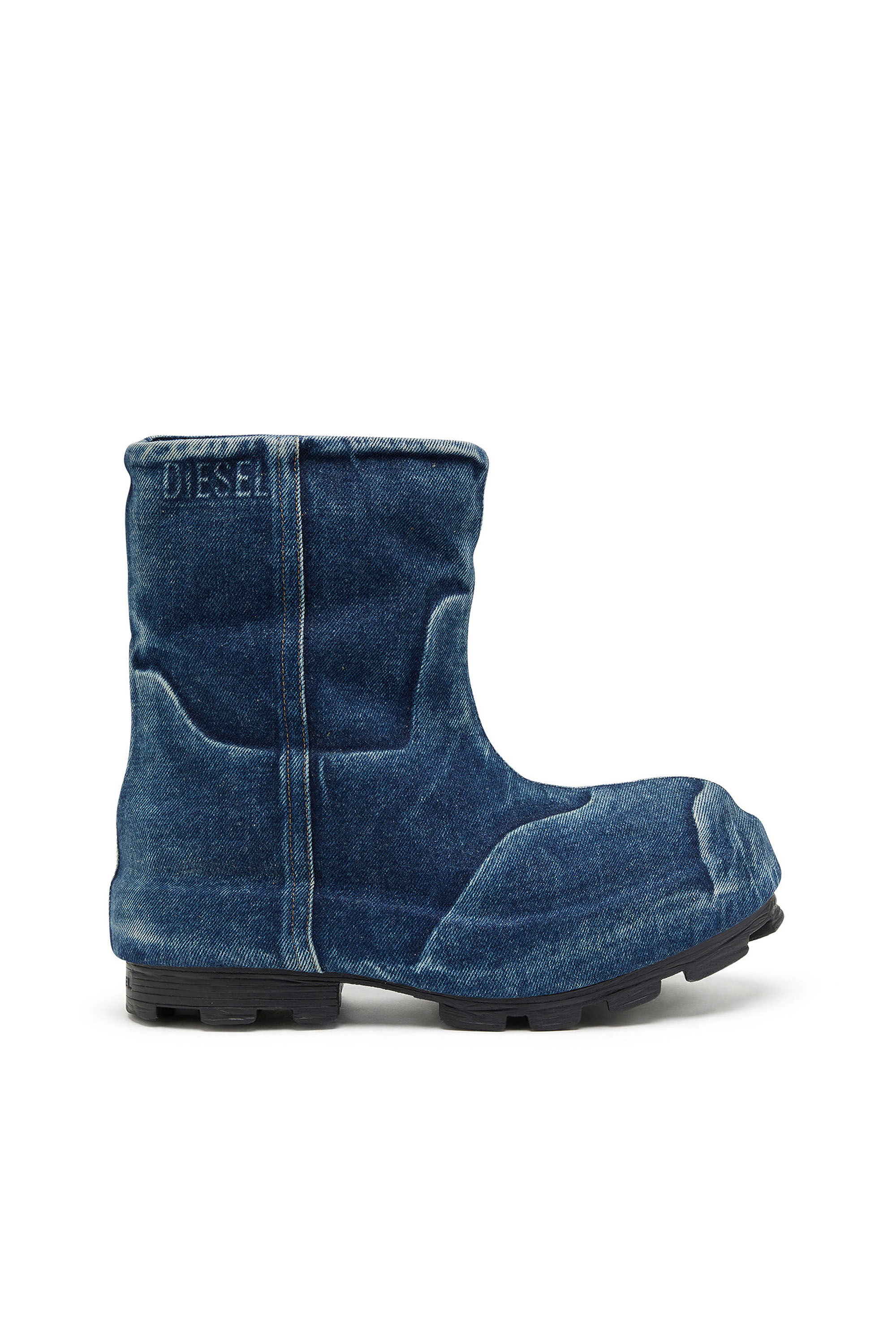 Diesel - D-HAMMER CH MD, Unisex's D-Hammer-Chelsea boot in washed denim in ブルー - 1