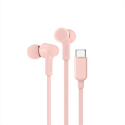 BELKIN - USB-C EARBUDS W/ ADJUSTABLE VOLUME LIMITER-Rosa