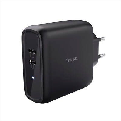 TRUST - Doppio caricabatterie USB-C MAXO 65W-Black