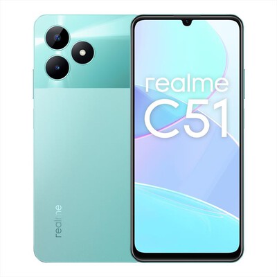 REALME - Smartphone REALME C51 (128GB 4GB) INT+NFC-Mint Green