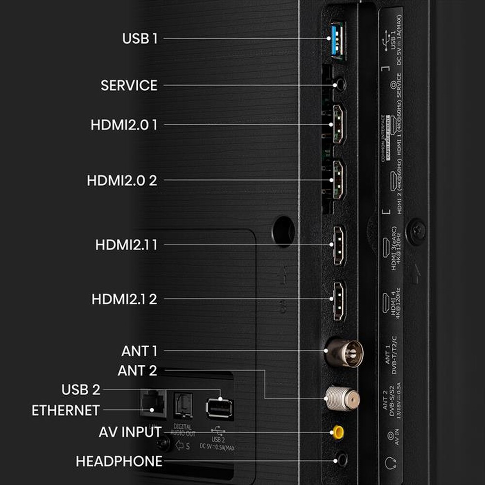 "HISENSE - Smart TV MINI LED UHD 4K 75\" 75U79KQ-Metal Dark Grey"