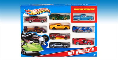 MATTEL - Hot Wheels - Confezione 10 Veicoli