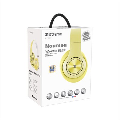 XTREME - 27823YHEADPHONE NOUMEA WIRELESS BT 5.0-GIALLO