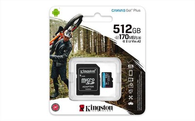 KINGSTON - Supporto Micro SDXC 512 GB SDCG3/512GB-black