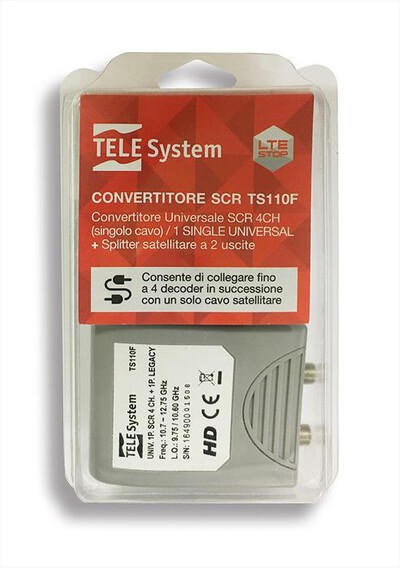 TELESYSTEM - Blister LNB SCR TS110F-GREY