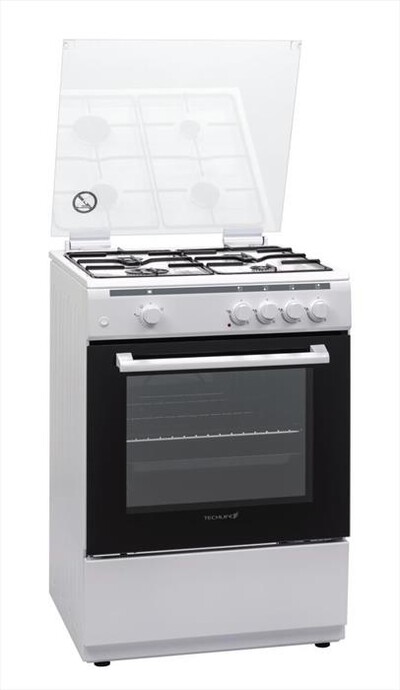 TECHLIFE - Cucina a gas TLCK66FGGEB-Bianco