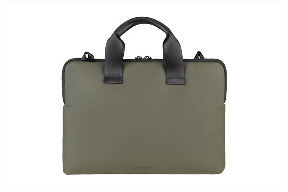 "TUCANO - Borsa GOMMO per MacBook Air 15\"/laptop fino a 14\"-VERDE MILITARE"