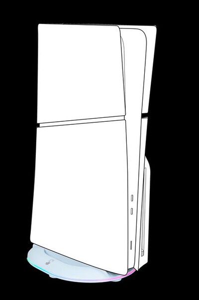 NACON - BASE PER POSIZIONAMENTO VERTICALE, 2USB-A, PS5 S-Bianco