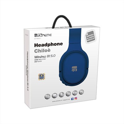 XTREME - HEADPHONE CHILOE' WIRELESS BT 5.0-BLU