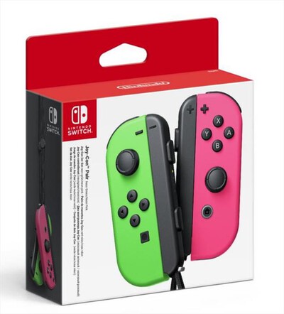 NINTENDO - Coppia di Joy-Con-Verde Neon/Rosa Neon