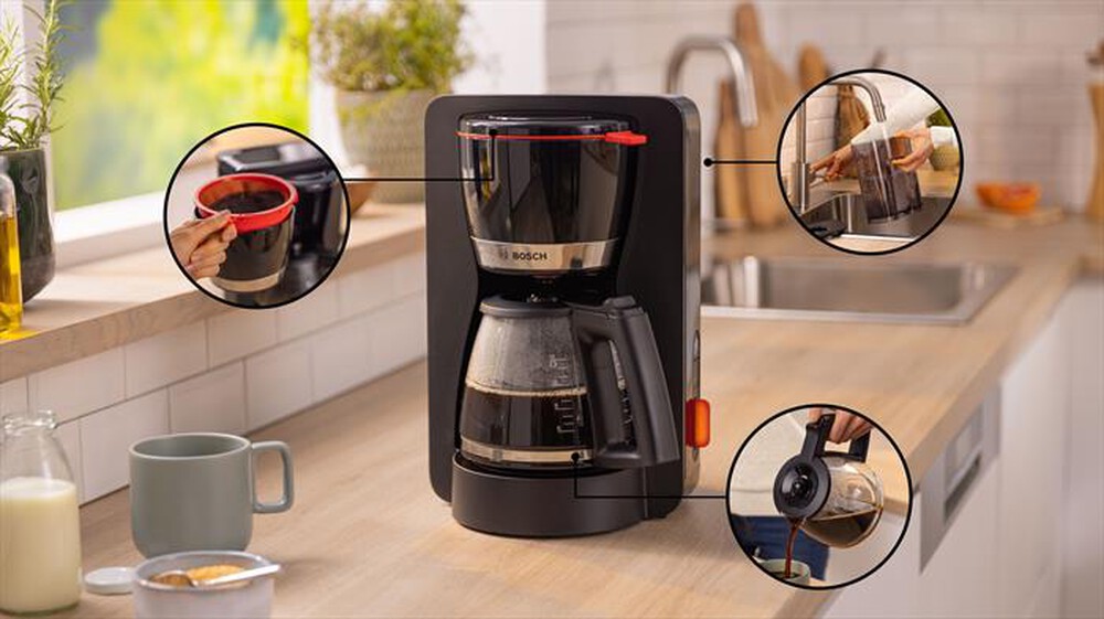 "BOSCH - Macchina da caffè semiautomatica TKA4M233-Nero"