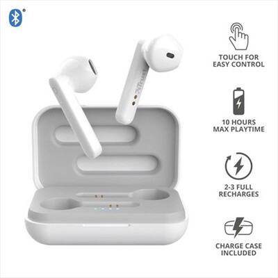 TRUST - PRIMO TOUCH BT EARPHONES WHITE-White