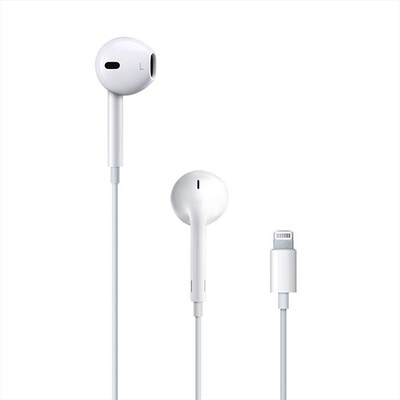 APPLE - Auricolari EarPods con connettore Lightning-Bianco