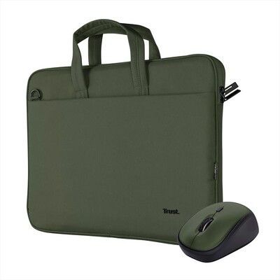 TRUST - Borsa notebook BOLOGNA BAG AND MOUSE SET-Green