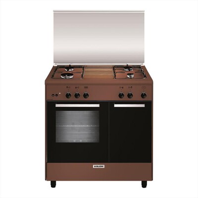 GLEM GAS - Cucina a gas AR854GC Classe A-Marrone