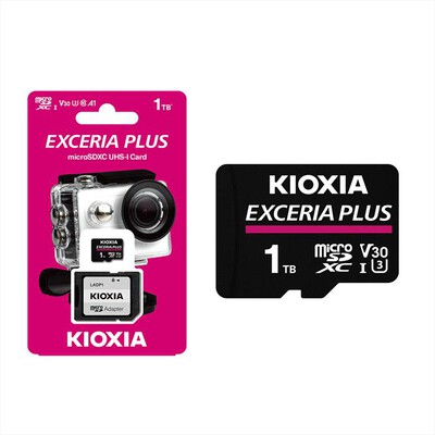 KIOXIA - MICROSD EXCERIA PLUS MPL1 UHS-1 V30 U3 1TB-NERO ROSA