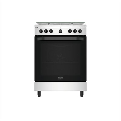 HOTPOINT ARISTON - Cucina a gas HS68G5PHX/E/1 Classe A-Black,Stainless steel