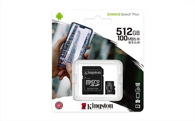 KINGSTON - Supporto Micro SDXC 512 GB SDCS2/512GB-black