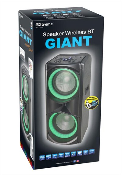 XTREME - SPEAKER WIRELESS BT BAYAMO-NERO