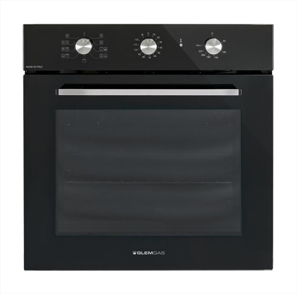 "GLEM GAS - Forno elettrico GFX92BK-S6-Nero Lucido"