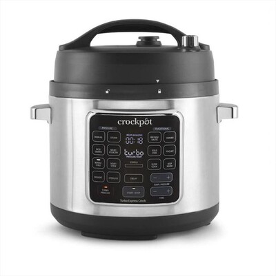 Crock Pot - TURBO EXPRESS COOKER 5.6 LT-Argento