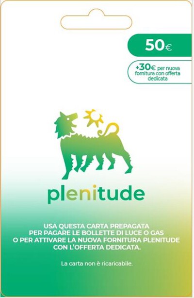 ENI - Carta Prepagata Plenitude 50€