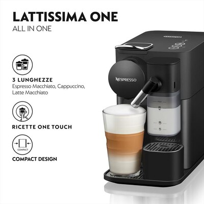 DE LONGHI - NEW LATTISSIMA ONE NESPRESSO EN510.B-Nero