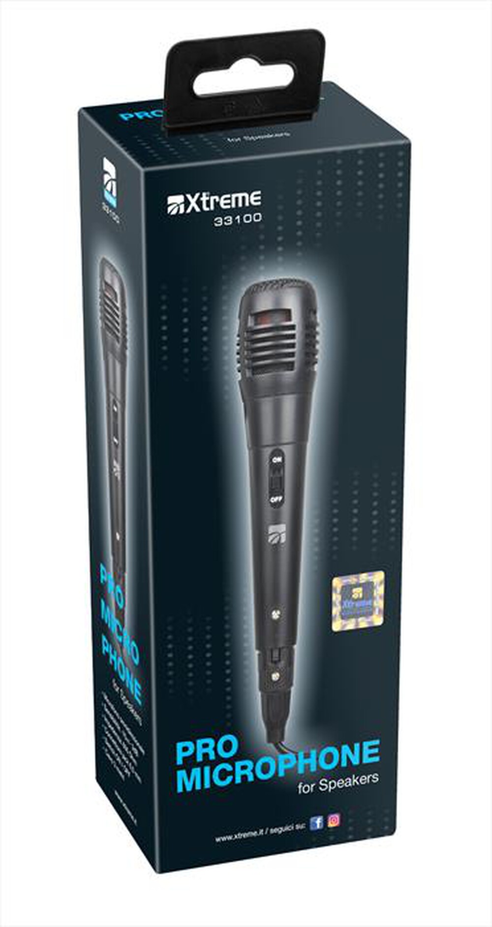 "XTREME - PRO MICROPHONE-NERO"