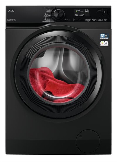 AEG - Lavatrice LR7BLACK 9 Kg Classe A-Nero