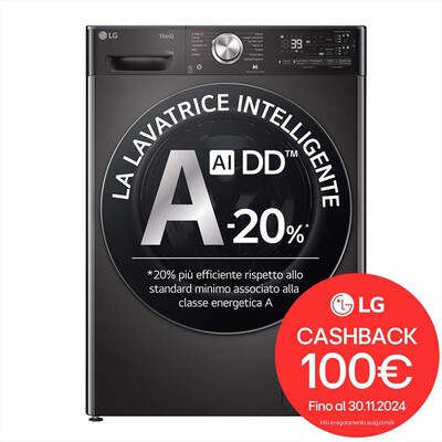 LG - Lavatrice AI DD R9 F4R9513TPBC 13kg Classe A-Nero