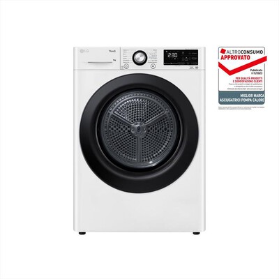 LG - Asciugatrice RH90V9AVBN 9 Kg Classe A+++-Bianca