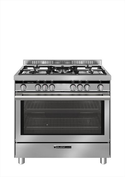 GLEM GAS - Cucina a gas ST965VI Classe A-INOX