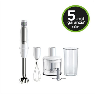 BRAUN - Frullatore a immersione Minipimer MQ7035IWH-Bianco