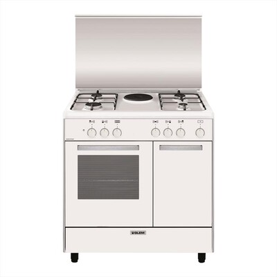 GLEM GAS - Cucina a gas ed elettrica AR856EX Classe A-Bianco