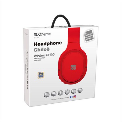 XTREME - HEADPHONE CHILOE' WIRELESS BT 5.0-ROSSO