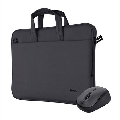 TRUST - Borsa notebook BOLOGNA BAG AND MOUSE SET-Black