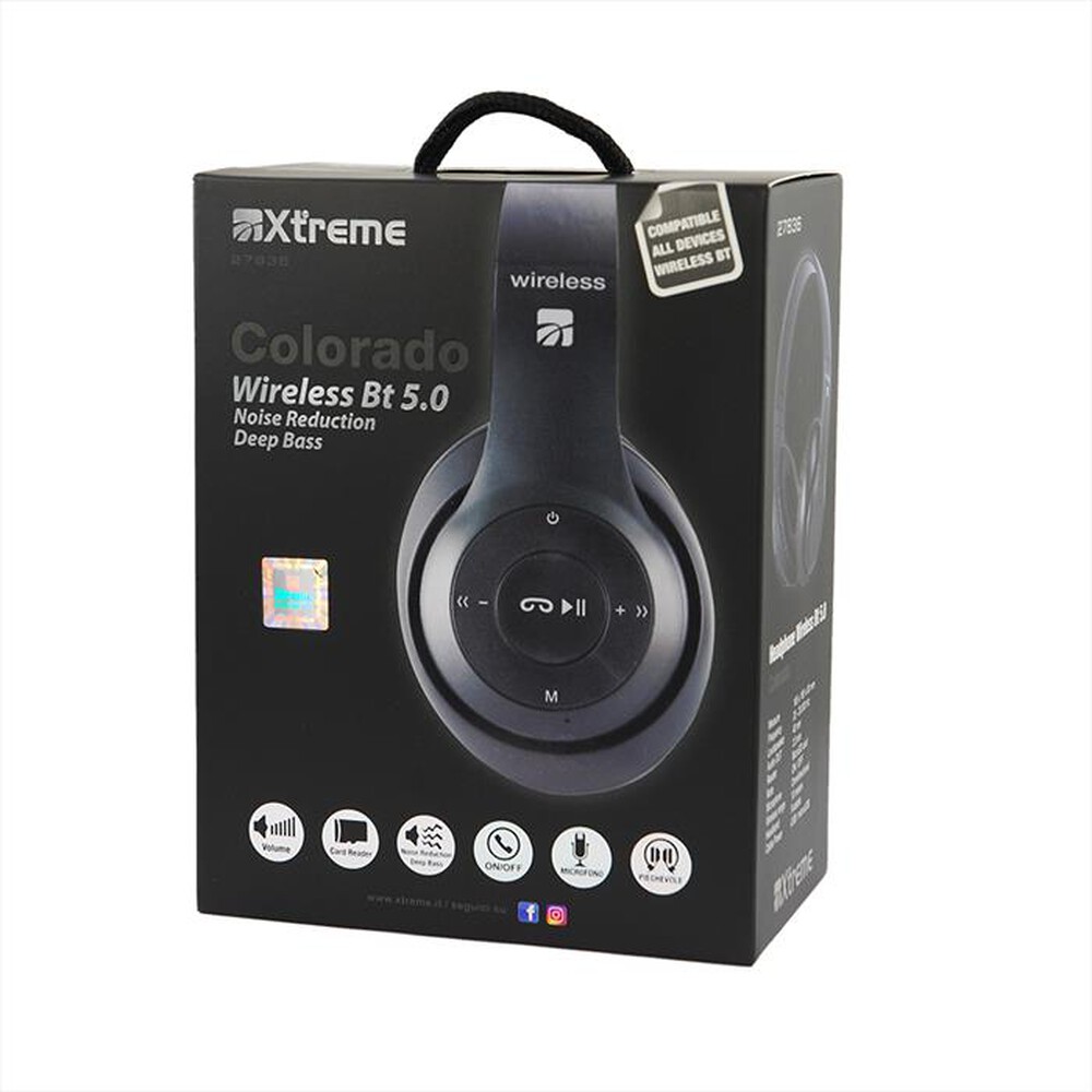 "XTREME - HEADPHONE WIRELESS BT 5.0 COLORADO-NERO"