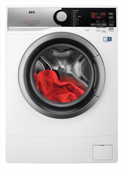 AEG - Lavatrice slim L6SE62S 6 Kg Classe C-Bianco/Oblò Silver