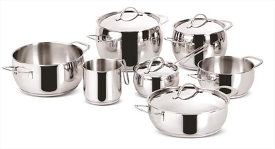 LAGOSTINA - Set 11 pezzi pentole Linea Euforia 010704600011-Silver