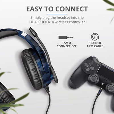 TRUST - GXT 488 FORZE-B PS4 HEADSET-Blue Camouflage