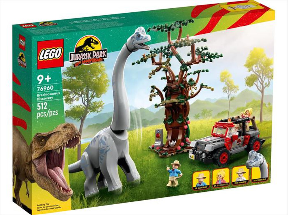 "LEGO - JURASSIC WORLD La scoperta del Brachiosauro -76960-Multicolore"