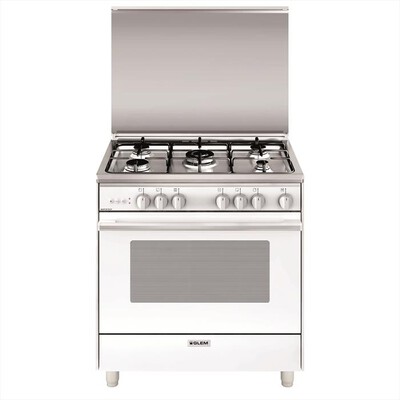 GLEM GAS - Cucina a gas U865VX Classe A-BIANCO