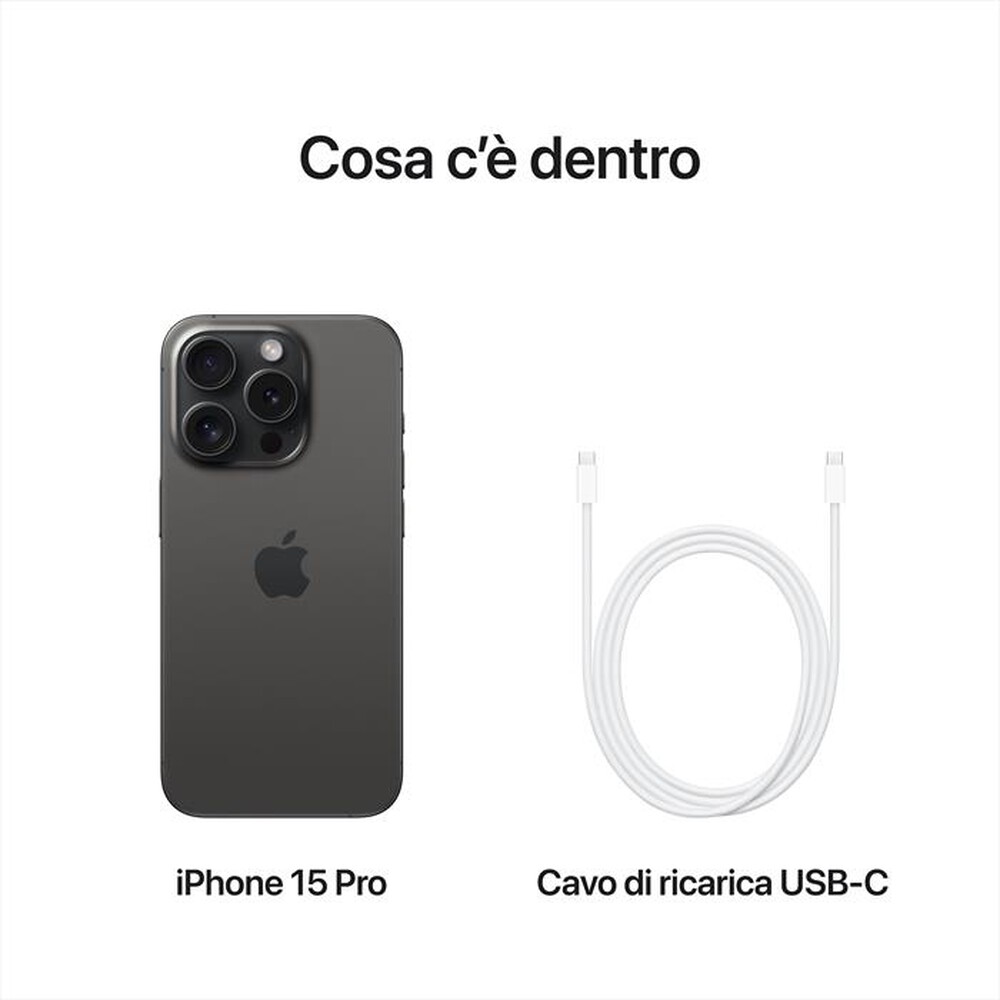 "APPLE - iPhone 15 Pro 128GB-Titanio Nero"