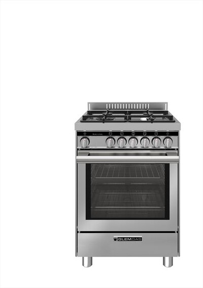 GLEM GAS - Cucina a gas ST664VI Classe A-INOX