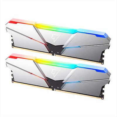 NETAC - SHADOW RGB DDR5-4800 32GB (16GB X 2) C40 SILVER U--NERO