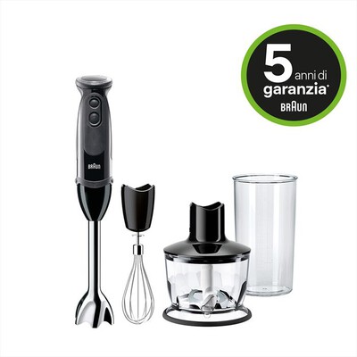 BRAUN - Frullatore a immersione Minipimer MQ5235BK VARIO-Nero